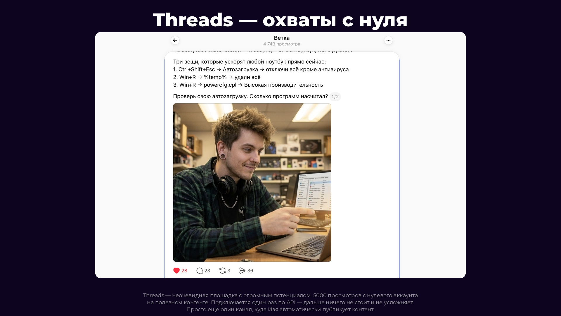 Threads - охваты с нуля
